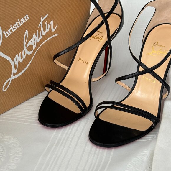 Christian Loutboutin Gwynitta 100 mm sandals size US 9, like new - Picture 5 of 12
